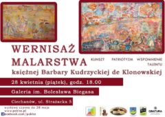 Wernisaż malarstwa Barbary ks. hr. Kudrzyckiej de Klonowskiej