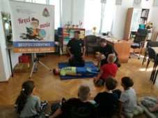 Strażacy z wizytą w Poradni Psychologiczno – Pedagogicznej w Ciechanowie