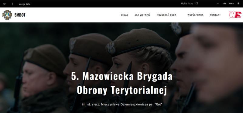 Ruszyła strona www mazowieckich Terytorialsów
