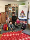 Spotkanie prewencyjne strażaków z dziećmi w Poradni Psychologiczno - Pedagogicznej