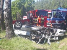 Wypadek drogowy w Zalesiu gm. Glinojeck
