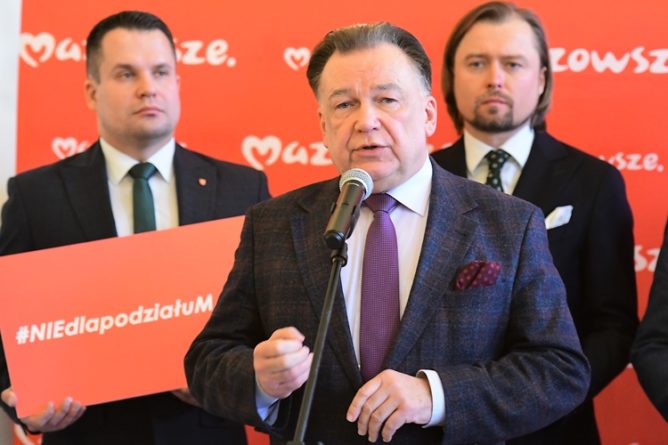 PiS nie rezygnuje z planu podziału Mazowsza. Projekt ustawy trafi do Sejmu