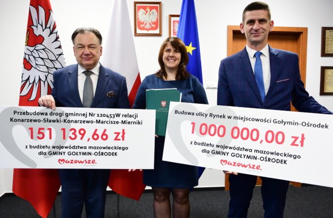 Przeszło milion złotych trafi do Gminy Gołymin - Ośrodek!