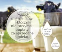 Pomoc dla rolników, którym nie zapłacono za sprzedane mleko - można składać wnioski