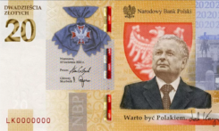 Banknot z wizerunkiem Lecha Kaczy艅skiego