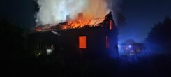 Pożar budynku mieszkalnego w m. Płaciszewo