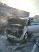 Pożar samochodu osobowego w Ciechanowie